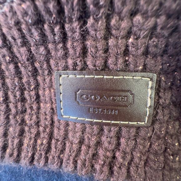 Coach Cashmere Blend Scarf - Picture 7 of 9